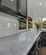 MSI Carrara White 1x2 Herringbone Honed