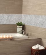MSI Carrara White 1x3 Herringbone Polished