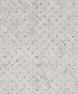 MSI Carrara White Basketweave Pattern Polished