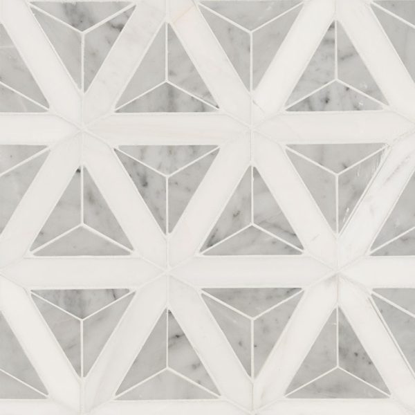 MSI Carrara White Faceted Polished