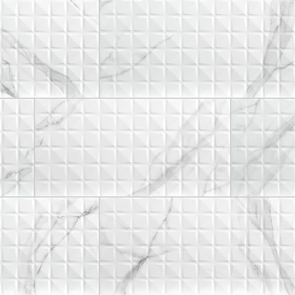 MSI Collections Dymo Statuary Chex White 12x24 Glossy