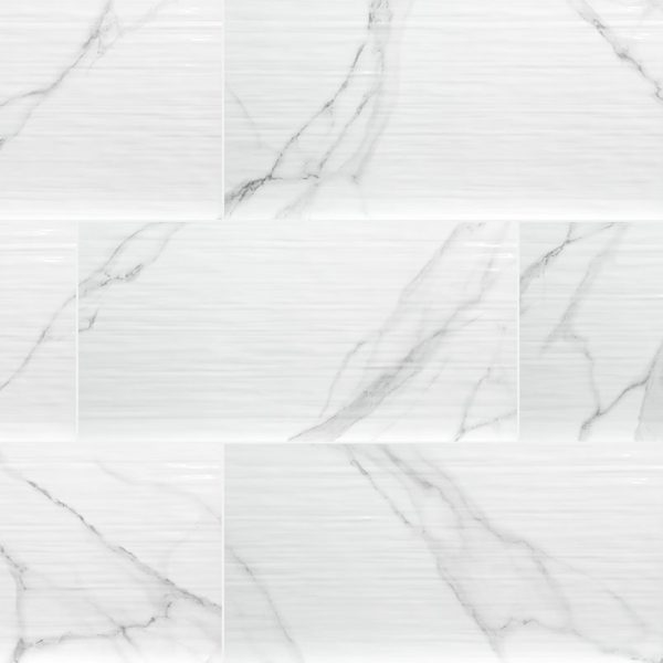 MSI Collections Dymo Statuary Stripe White 12x24 Glossy
