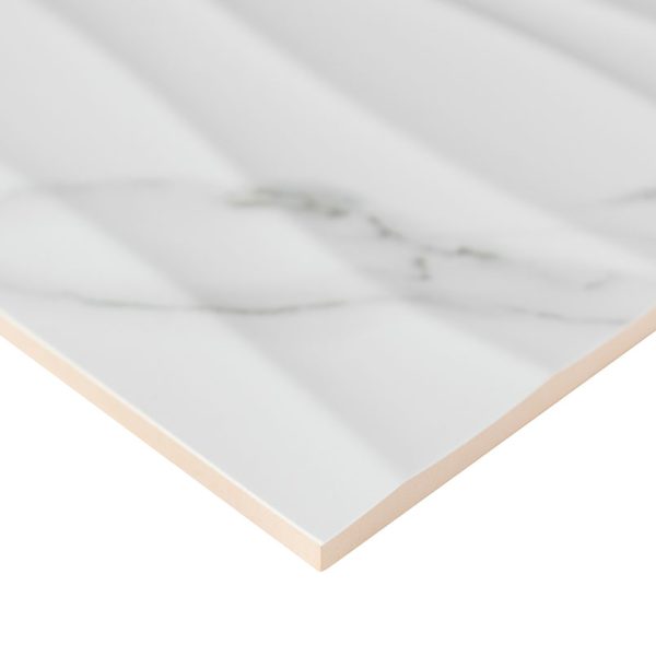 MSI Collections Dymo Statuary Wavy White 12x24 Glossy