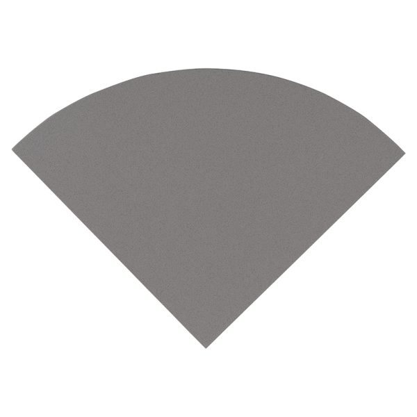 MSI Engineered Gray 9" Radius Cornershelf Polished