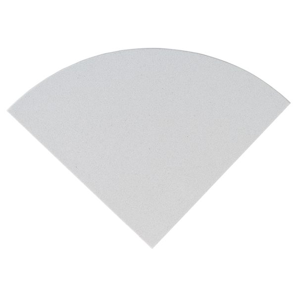 MSI Engineered White 9" Radius Cornershelf Polished