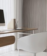 MSI Acoustic Wood Slat - Fog Acoustic Wood Slat Panels 9.5 in x 94.5 in