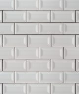 MSI Subway Tile Gray Glossy 3x6 Inverted Beveled