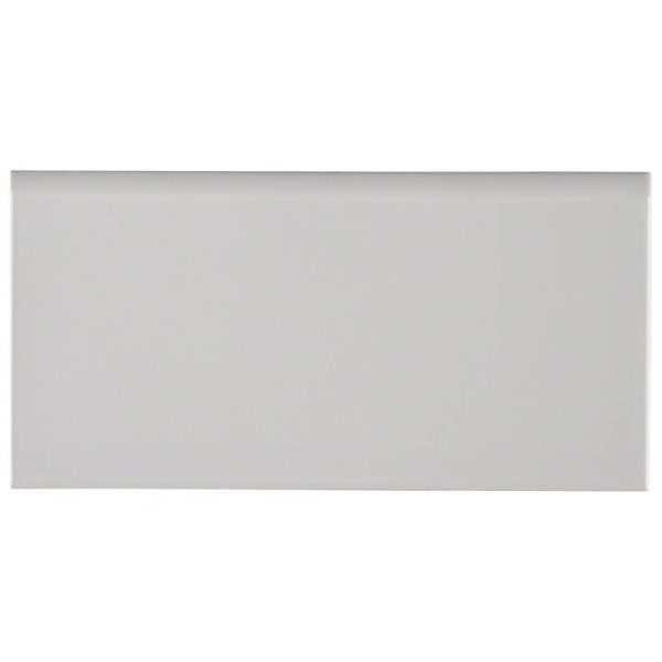 MSI Trim & Accessory Pieces Gray Glossy 3x6 Bull Nose