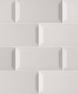 MSI Gray Glossy Subway Tile 3x6 Beveled