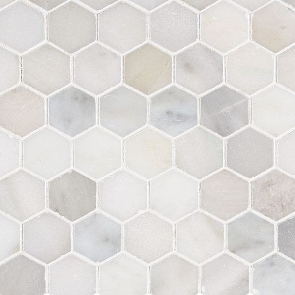 MSI Greecian White 2" Hexagon Polished