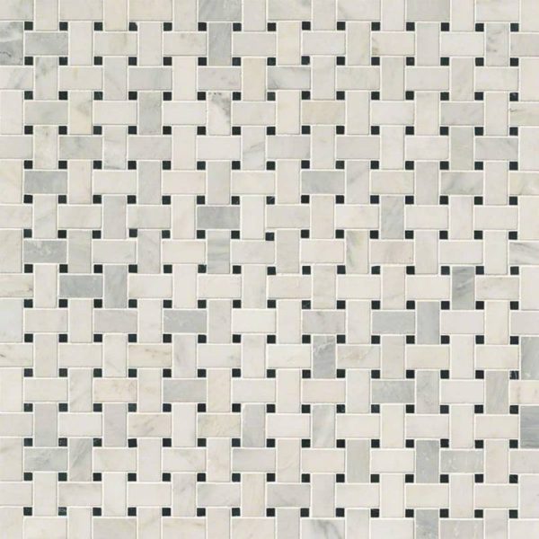 MSI Greecian White Basketweave Pattern Polished