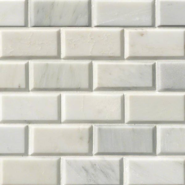 MSI Greecian White Subway Tile Beveled 2x4