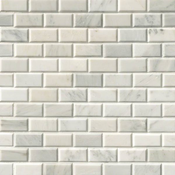 MSI Greecian White Subway Tile Beveled 2x4