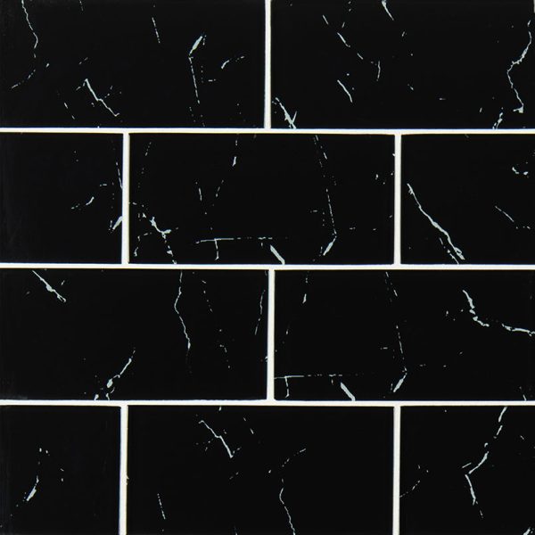 MSI Nero Marquina Glass 3x6x8mm