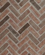 MSI BrickStaks® Noble Red Clay Brick Herringbone