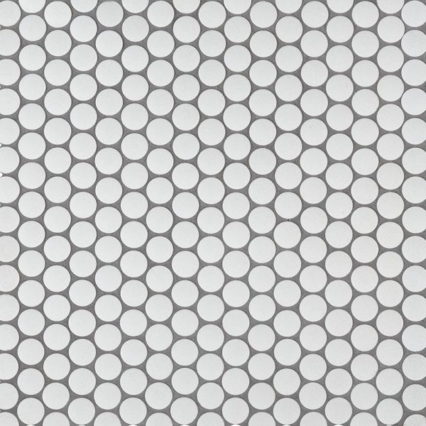 MSI Penny Round Bianco 6mm Matte