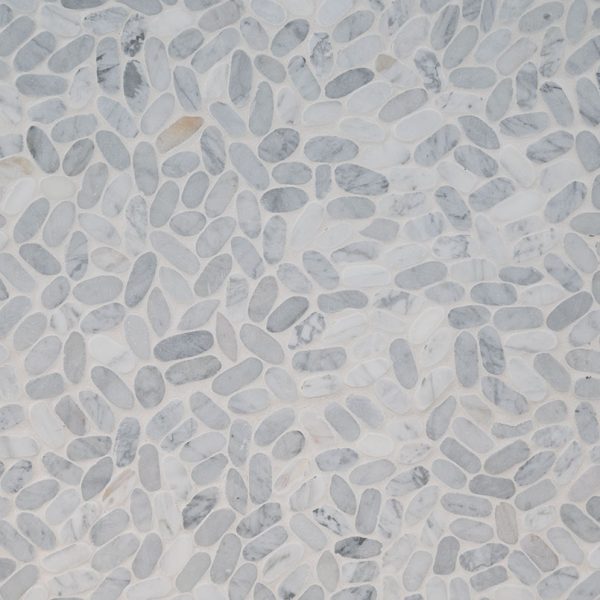 MSI Sliced Carrara White Pebble