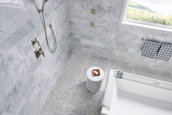 MSI Sliced Carrara White Pebble