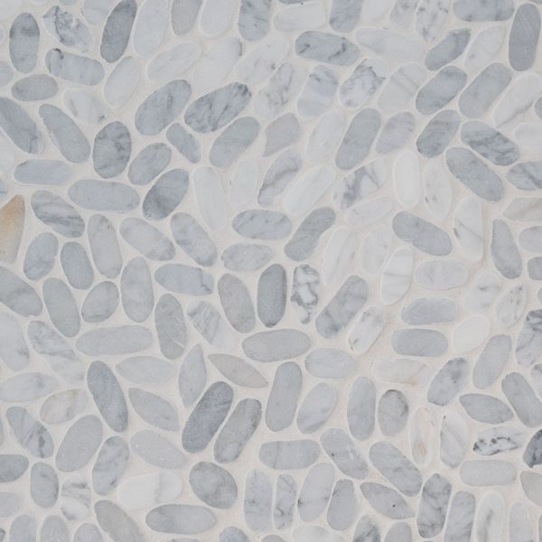 MSI Sliced Carrara White Pebble