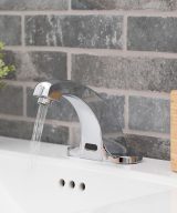 MSI - Touch-less Infrared Sensor Bathroom Faucet - 421 Chrome 4 in. Centerset