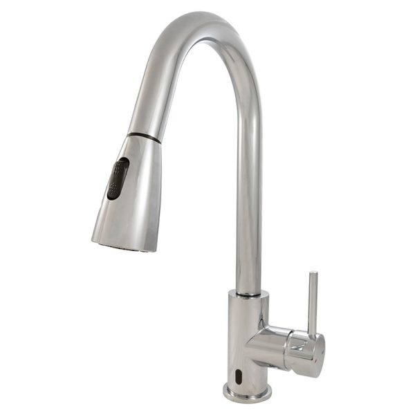 MSI - Touch-less Infrared Sensor Kitchen Faucet - 811 Chrome Single Hole or Three Hole