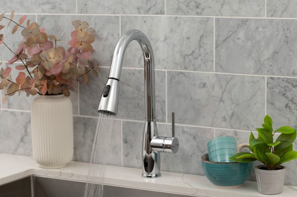 MSI - Touch-less Infrared Sensor Kitchen Faucet - 812 Chrome Single Hole or Three Hole