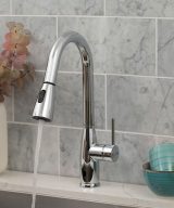 MSI - Touch-less Infrared Sensor Kitchen Faucet - 812 Chrome Single Hole or Three Hole