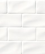 MSI Whisper White Glazed Handcrafted 3x6