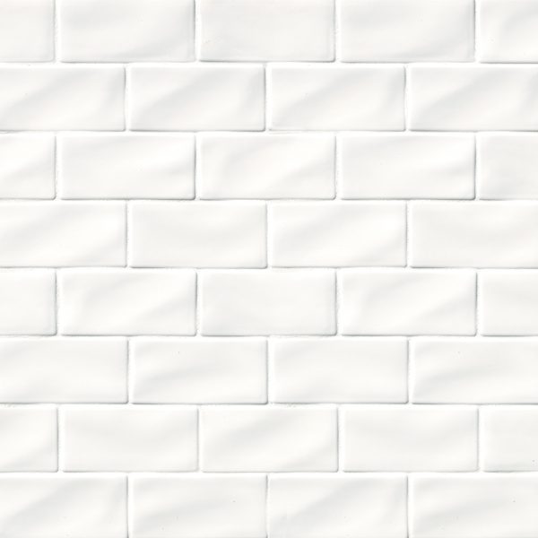 MSI Whisper White Glazed Handcrafted 3x6