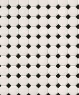 MSI White And Black Matte Octagon Mosaic