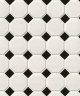 MSI White And Black Matte Octagon Mosaic