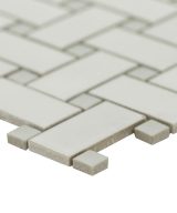 MSI White and Gray Matte Basketweave 6mm