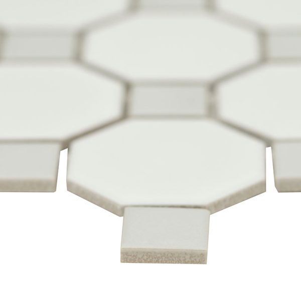 MSI White and Gray Matte Octagon 6mm