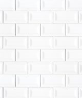 MSI Subway Tile White Glossy 3x6 Inverted Beveled