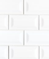MSI Subway Tile White Glossy 3x6 Inverted Beveled