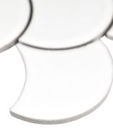 MSI Retro Scallop Bianco 6mm Glossy