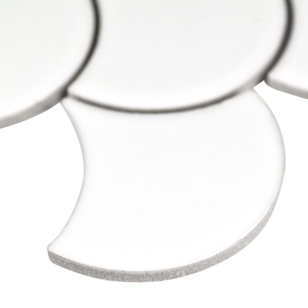 MSI Retro Scallop Bianco 6mm Glossy