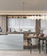 MSI Quartzite Countertops - White Macaubas