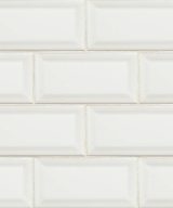 MSI White Subway Tile 3x6 Beveled