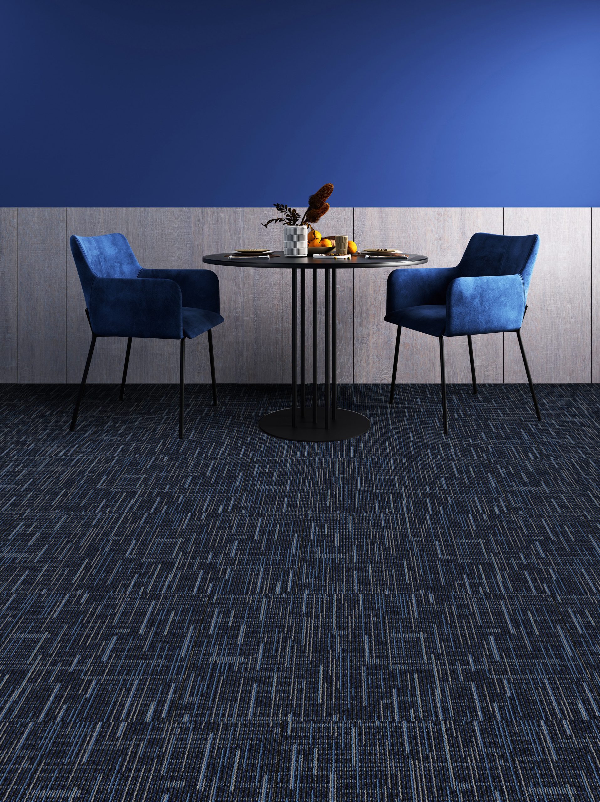 United Weavers West Point - Blue 20 in x 20 in