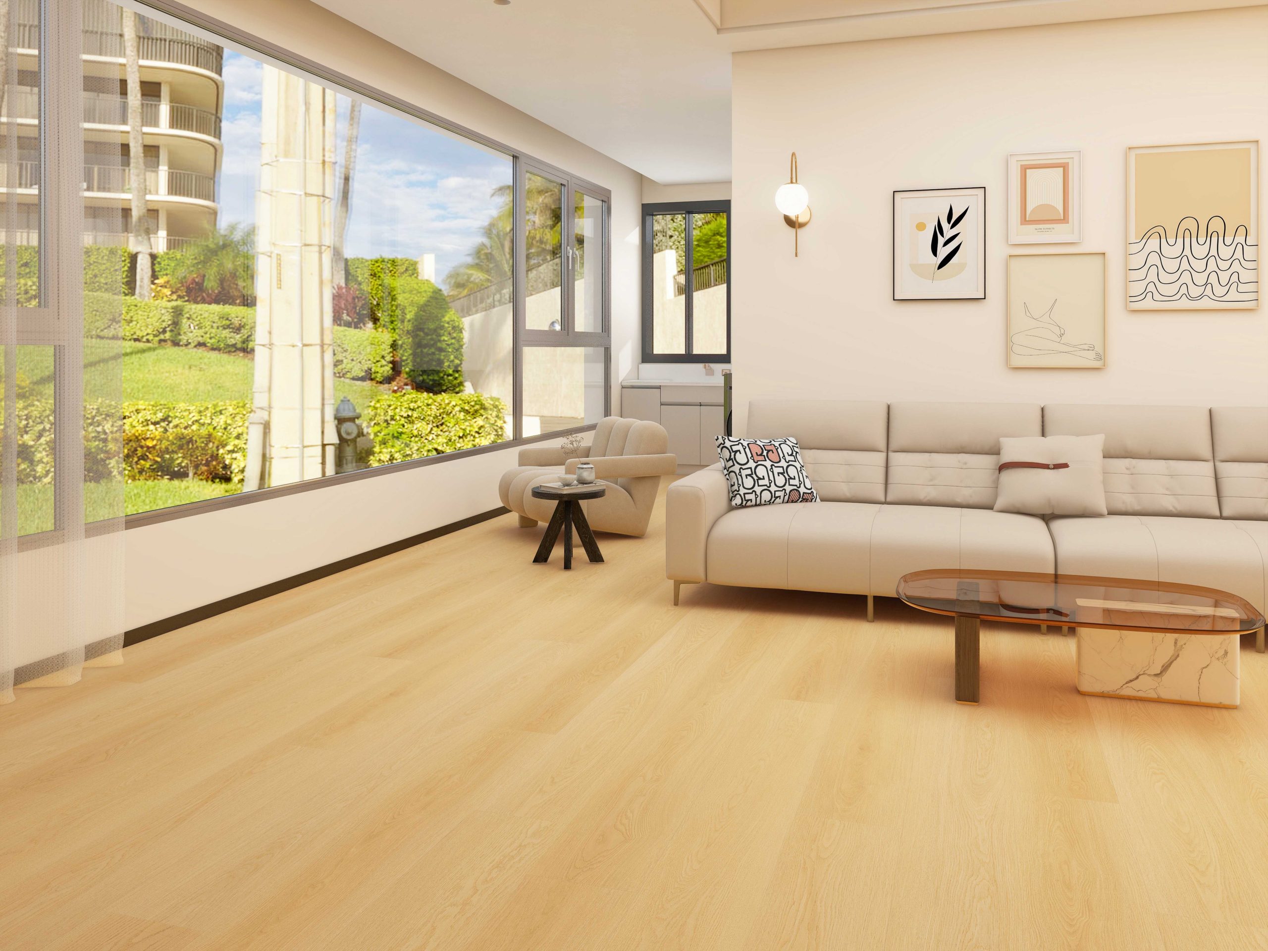 Lions Floor Bevelmark - Contour Grove 9 in x 72 in 20 mil