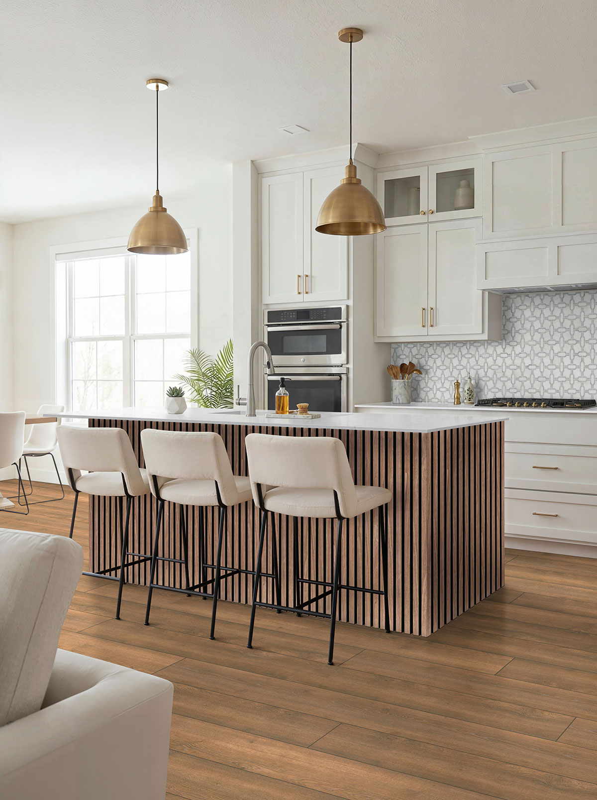 MSI Standard Slat Panels - Sable Acoustic Wood Slat 24 in x 48 in