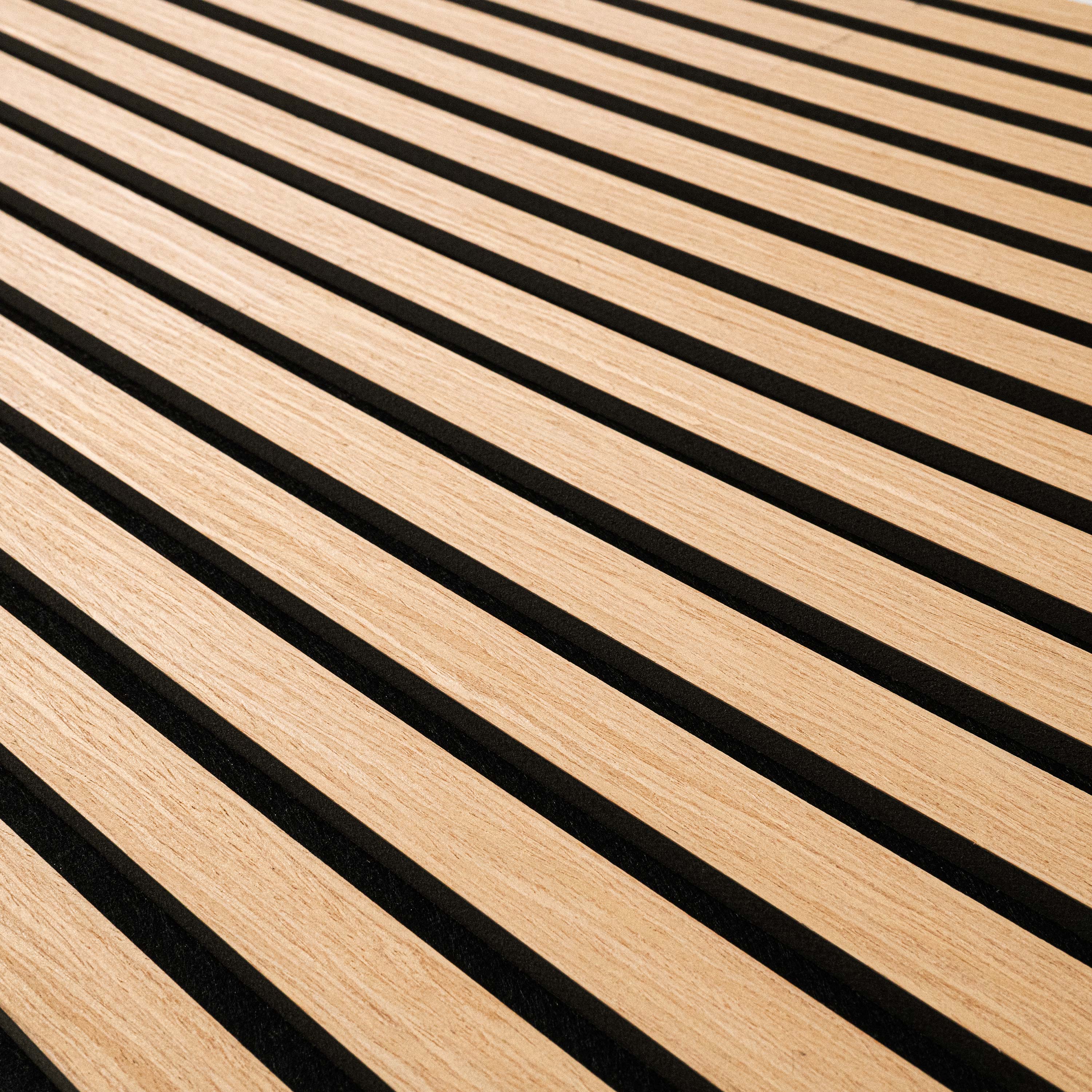 MSI Standard Slat Panels - Almond Acoustic Wood Slat 24 in x 48 in