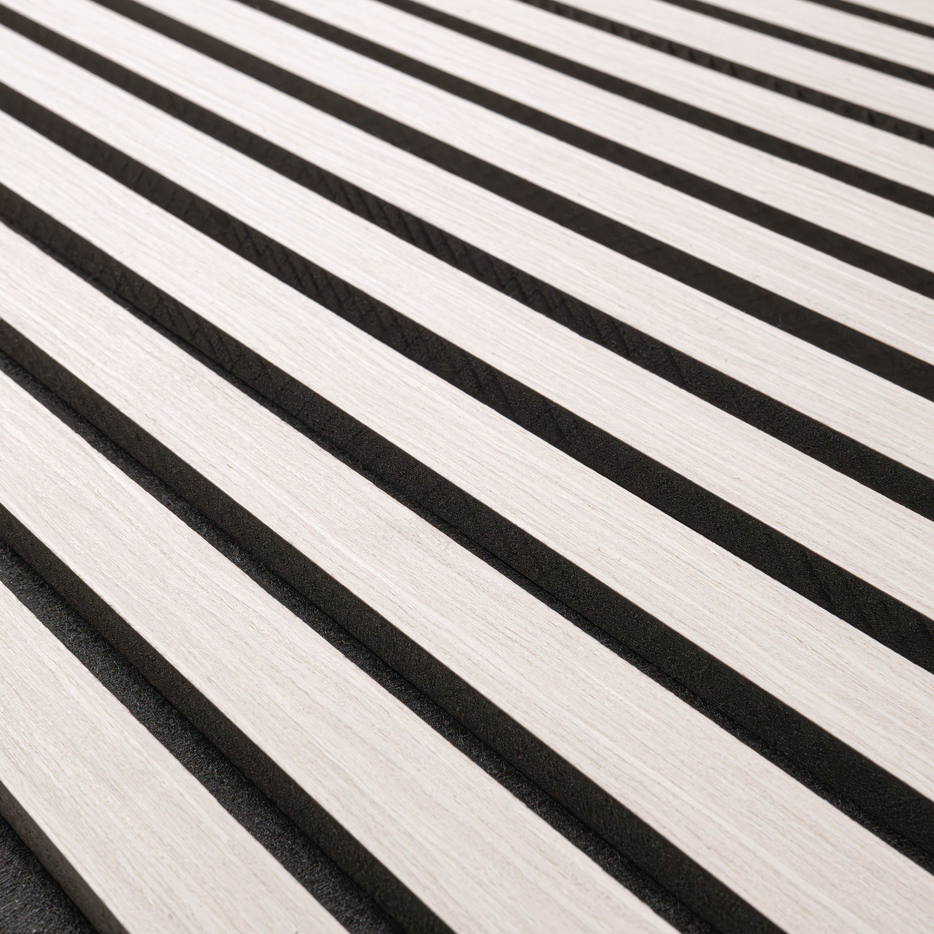 MSI Standard Slat Panels - Fog Acoustic Wood Slat 24 in x 48 in