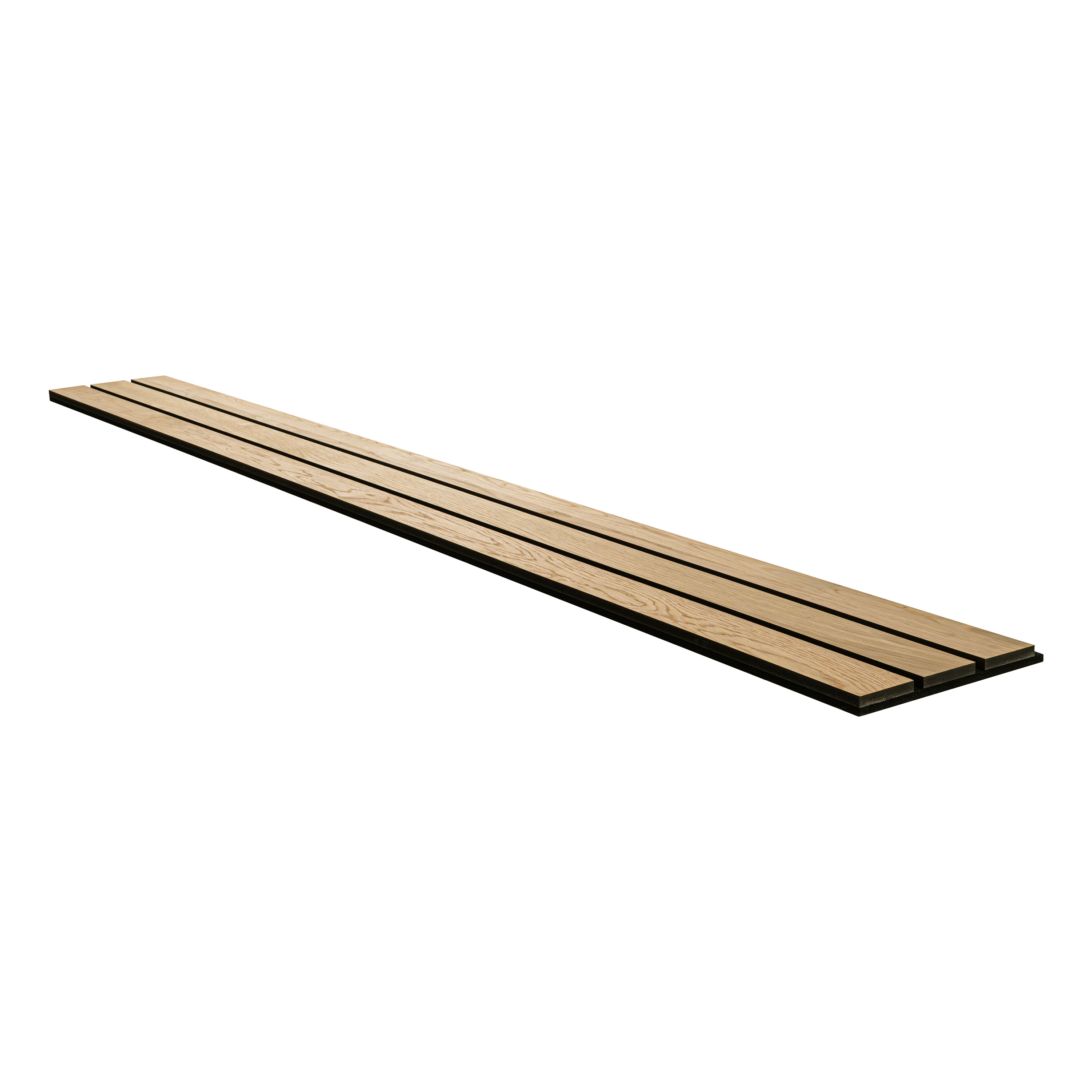 MSI Macro & Reeded Slat Panels - Natural Macro Acoustic Wood Slat Panels 10.63 in x 94.5 in