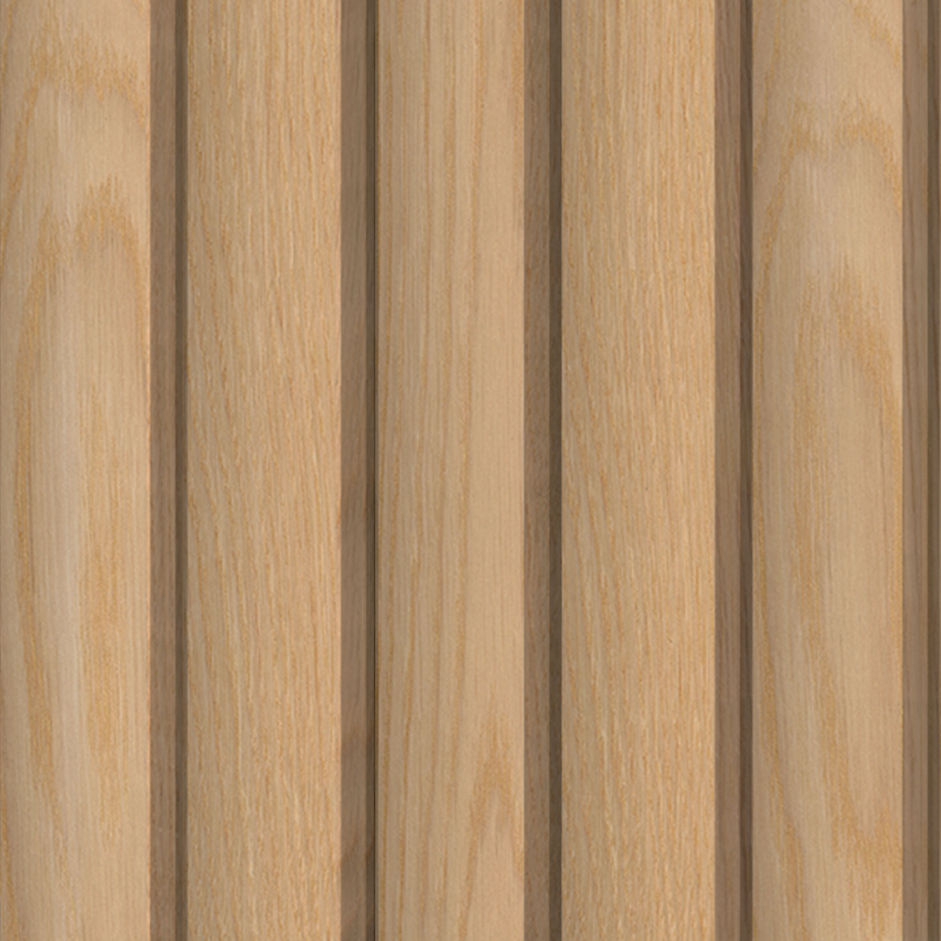 MSI Macro & Reeded Slat Panels - Natural Reeded Acoustic Wood Slat Panels 9.5 in x 94.5 in