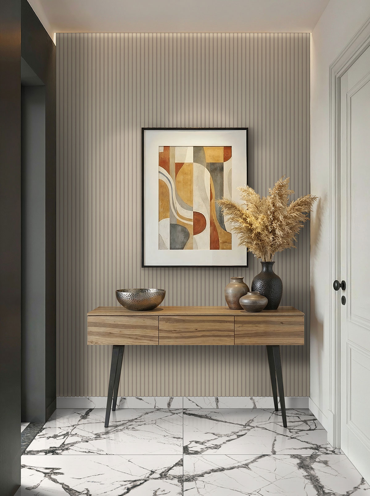 MSI Painted Slat Panels - Dusk Acoustic Slat Wall Panel 9.5 in x 94.5 in