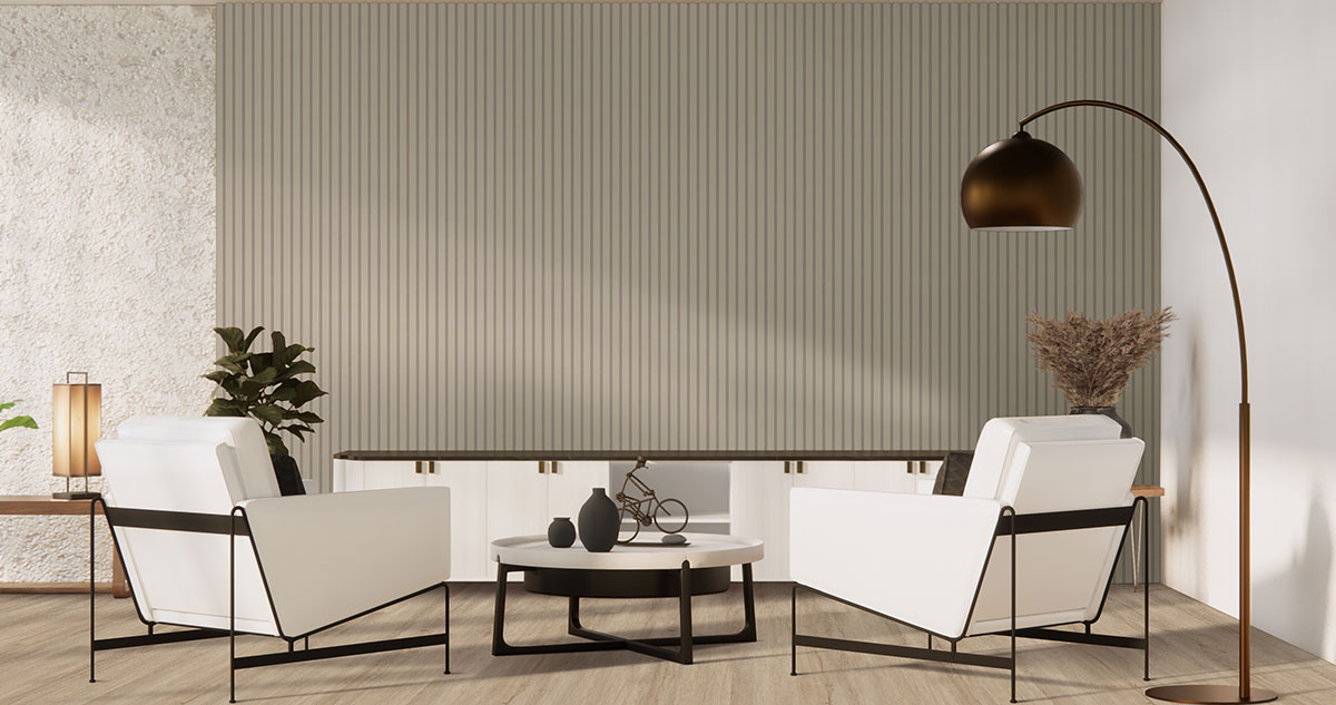 MSI Painted Slat Panels - Dusk Acoustic Slat Wall Panel 9.5 in x 94.5 in