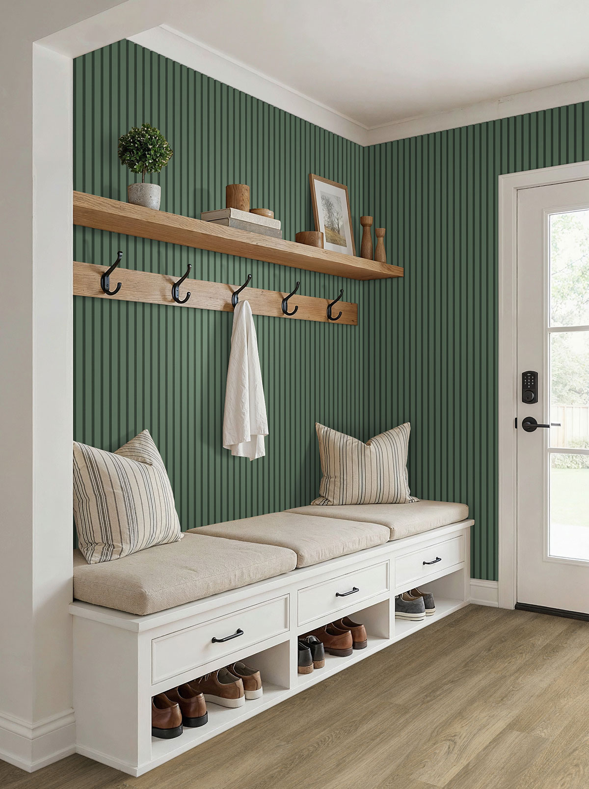 MSI Painted Slat Panels - Jade Acoustic Slat Wall Panel 9.5 in x 94.5 in
