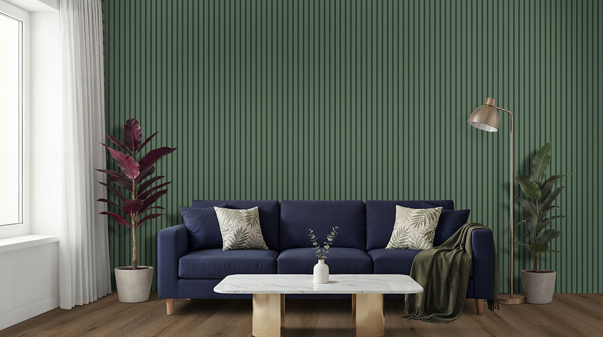 MSI Painted Slat Panels - Jade Acoustic Slat Wall Panel 9.5 in x 94.5 in